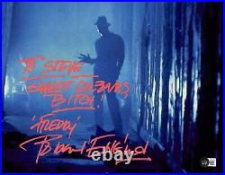 Robert Englund Freddy Krueger Nightmare on Elm Street Signed 11x14 Photo BECKETT