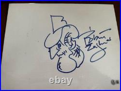 Robert Englund Hand Drawn Sketch Autographed Nightmare On Elm Street Beckett