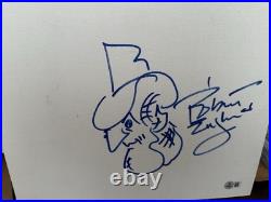 Robert Englund Hand Drawn Sketch Autographed Nightmare On Elm Street Beckett