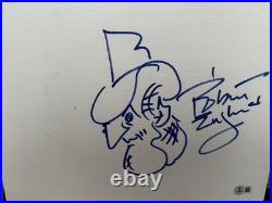 Robert Englund Hand Drawn Sketch Autographed Nightmare On Elm Street Beckett