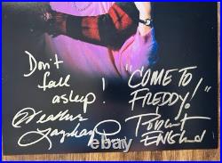 Robert Englund/Heather Langenkamp Signed 11x14 Photo Nightmare On Elm Street JSA
