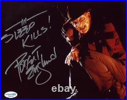 Robert Englund Nightmare on Elm Street SIGNED'Freddy Krueger' 8x10 Photo ACOA