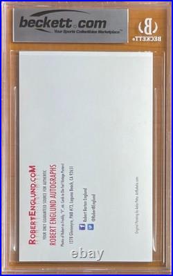 Robert Englund Signed A Nightmare On Elm Street Promo Bas Bgs Autograph 10 Auto