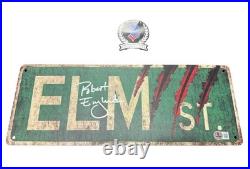 Robert Englund Signed Auto Nightmare On Elm Street Street Sign Beckett BAS