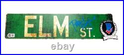 Robert Englund Signed Auto Nightmare On Elm Street Street Sign Beckett BAS