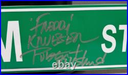Robert Englund Signed Autograph Nightmare On Elm Street Street Sign WITH COA