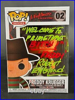 Robert Englund Signed Freddy Krueger Funko Pop A Nightmare On Elm Street Jsa 2