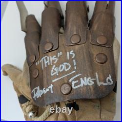 Robert Englund Signed Freddy Krueger Glove Nightmare On Elm Street Rubies Metal