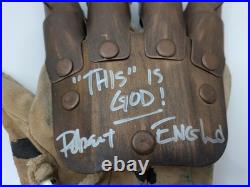 Robert Englund Signed Freddy Krueger Glove Nightmare On Elm Street Rubies Metal