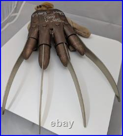 Robert Englund Signed Freddy Krueger Glove Nightmare On Elm Street Rubies Metal