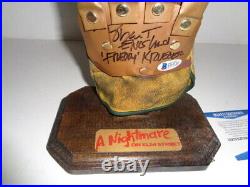 Robert Englund Signed Freddy Krueger Glove Nightmare on Elm Street with Stand COA