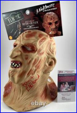 Robert Englund Signed Freddy Krueger Replica Mask Nightmare Elm Street JSA COA