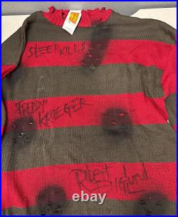 Robert Englund Signed Nightmare On Elm Street Freddy Krueger Sweater Coa XL