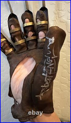 Signed by Robert Englund Freddy Glove Replica From Nightmare On Elm Street Signed by Robert Englund Freddy Glove Replica From Nightmare On Elm Street