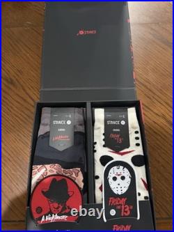Stance Horror Socks Boxset Nightmare On Elm Street Friday The 13th Large 9-12