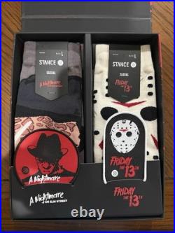 Stance Horror Socks Boxset Nightmare On Elm Street Friday The 13th Large 9-12