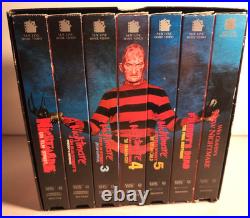 THE NIGHTMARE COLLECTION DIGITALLY REMASTERED SET of 7 VHS TAPES FREDDY ELM ST