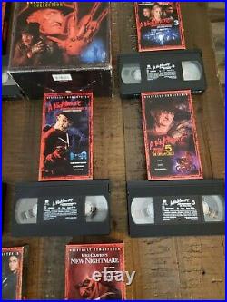 The Nightmare on Elm Street Collection VHS 1999 7-Tape Set Good Condition Horror