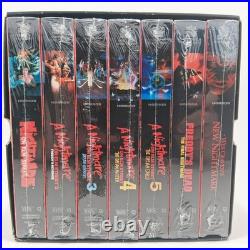 The Nightmare on Elm Street Collection VHS 7 Tapes-Box Set Freddy Krueger New