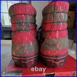VANS Sk8-Hi Nightmare on Elm Street Freddy Krueger Red Black High Top Sneakers