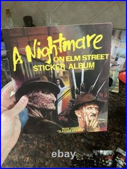VINTAGE 1984 A NIGHTMARE ON ELM STREET STICKER PACKS 6 STICKERS INSIDE x23 wow