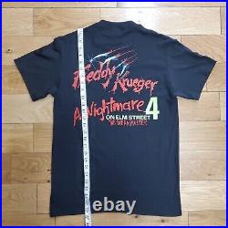 VINTAGE Freddy Krueger Nightmare On Elm Street 4 The Dream Master 1988 Size M