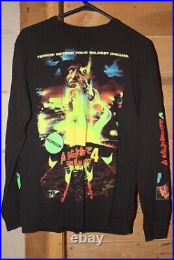 VINTAGE Nightmare on Elm Street 4 The Dream Master Long Sleeve Medium Shirt