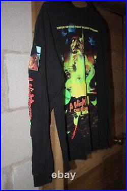 VINTAGE Nightmare on Elm Street 4 The Dream Master Long Sleeve Medium Shirt