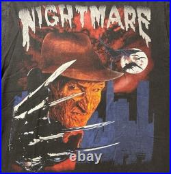 VTG Nightmare Elm Street Shirt Horror Movie Mexican Bootleg Freddy Kruger RARE