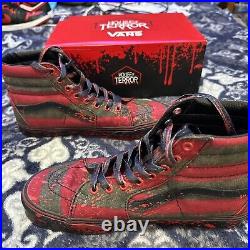 Vans House Of Terror Nightmare On Elm Street SK8-Hi Freddy Krueger Men's Size 9