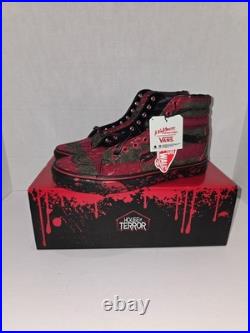 Vans Sk8-Hi House of Terror 10.5 Nightmare on Elm Street Red/Black VN0A4U3CZV1