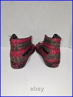 Vans Sk8-Hi House of Terror 10.5 Nightmare on Elm Street Red/Black VN0A4U3CZV1