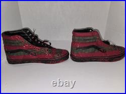 Vans Sk8-Hi House of Terror 10.5 Nightmare on Elm Street Red/Black VN0A4U3CZV1
