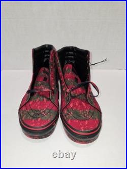 Vans Sk8-Hi House of Terror 10.5 Nightmare on Elm Street Red/Black VN0A4U3CZV1