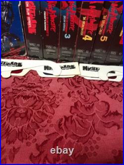 Vhs Nightmare On Elmstreet Box Set, Dvd Box Set Included Two Single Vhs