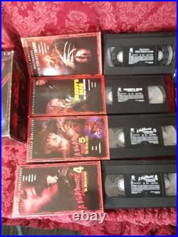 Vhs Nightmare On Elmstreet Box Set, Dvd Box Set Included Two Single Vhs