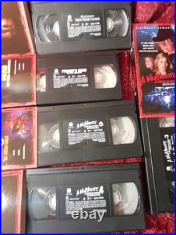 Vhs Nightmare On Elmstreet Box Set, Dvd Box Set Included Two Single Vhs