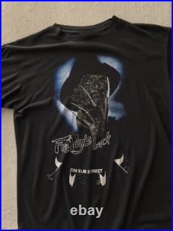 Vintage 1980s Nightmare On Elm Street 2 Freddy Krueger Horror Black T-shirt M Vintage 1980s Nightmare On Elm Street 2 Freddy Krueger Horror Black T-shirt M