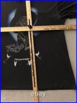 Vintage 1980s Nightmare On Elm Street 2 Freddy Krueger Horror Black T-shirt M Vintage 1980s Nightmare On Elm Street 2 Freddy Krueger Horror Black T-shirt M