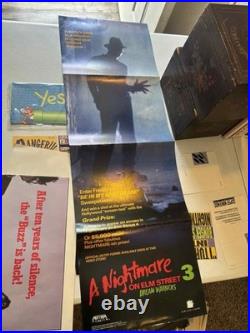 Vintage 1987 Nightmare on Elm Street 3 Dream Warriors Window Poster 11x33 3/4