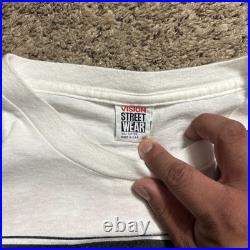 Vintage 1987 RARE Vision Street Wear Logo/A Nightmare On Elm Street 4 White Tee