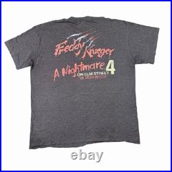 Vintage 1988 Nightmare on Elm Street 4 The Dream Master Freddy Krueger T-Shirt