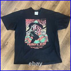 Vintage 1991 Freddy's Dead Nightmare On Elm Street Horror T Shirt XL