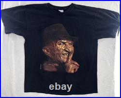 Vintage 1997 Freddy Krueger Nightmare On Elm Street Big Face T-Shirt XL