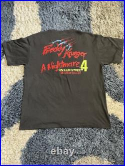 Vintage 80's Horror T Shirt Nightmare On Elm Street Freddy Krueger Vintage 80's Horror T Shirt Nightmare On Elm Street Freddy Krueger