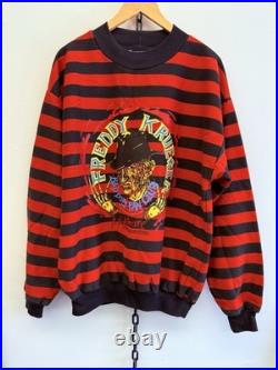 Vintage 80s Freddy Krueger Nightmare on Elm Street Fan Club Sweater RARE