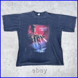 Vintage 90s Freddy Krueger Shirt Nightmare On Elm Street Blue Grape XL 23x27