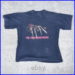 Vintage 90s Freddy Krueger Shirt Nightmare On Elm Street Blue Grape XL 23x27
