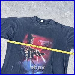 Vintage 90s Freddy Krueger Shirt Nightmare On Elm Street Blue Grape XL 23x27