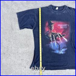 Vintage 90s Freddy Krueger Shirt Nightmare On Elm Street Blue Grape XL 23x27